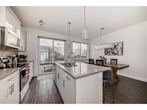20529 Main Street, Calgary, AB - Indoor Photo Showing Kitchen With Double Sink With Upgraded Kitchen