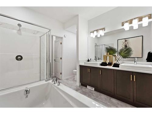 211 Marina Cove Se, Calgary, AB - Indoor Photo Showing Bathroom