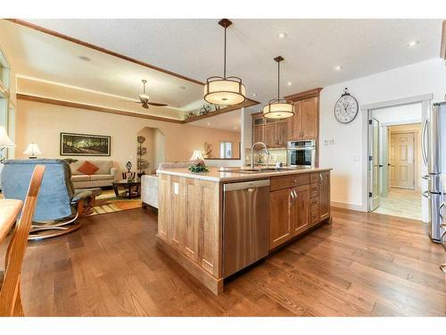 1137 Hillcrest Manor Estates, Strathmore, AB - Indoor Photo Showing Kitchen With Upgraded Kitchen