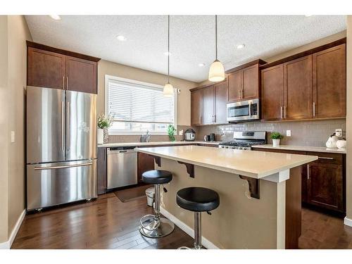 284 Marquis Heights Se, Calgary, AB - Indoor Photo Showing Kitchen With Stainless Steel Kitchen With Upgraded Kitchen