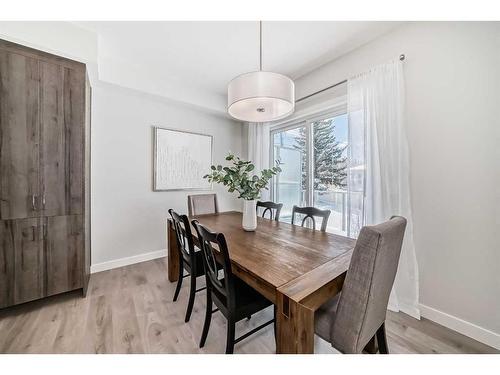 408 Shawnee Square Sw, Calgary, AB - Indoor Photo Showing Dining Room