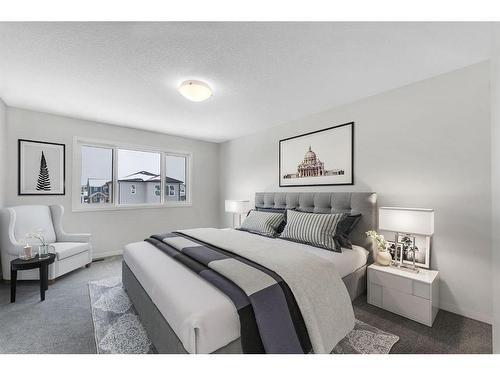59 Setonstone Row Se, Calgary, AB - Indoor Photo Showing Bedroom