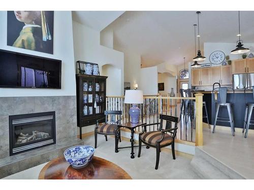 92 Sherwood Rise Nw, Calgary, AB - Indoor With Fireplace