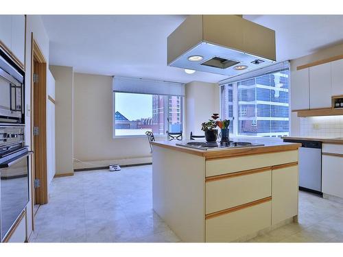 602A-500 Eau Claire Avenue Sw, Calgary, AB - Indoor Photo Showing Kitchen