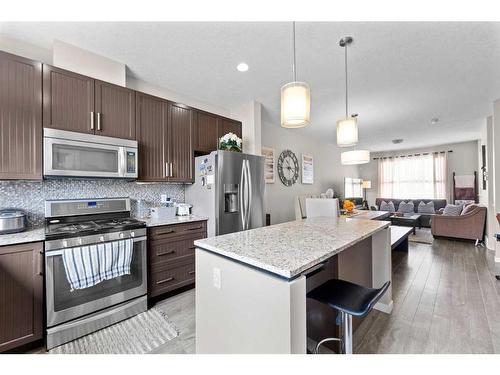 614 Copperpond Boulevard Se, Calgary, AB - Indoor Photo Showing Kitchen With Stainless Steel Kitchen With Upgraded Kitchen