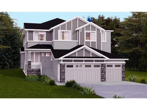 313 Watercrest Place, Chestermere, AB - Outdoor With Facade
