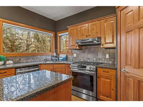 215 Miskow Close, Canmore, AB - Indoor Photo Showing Kitchen With Double Sink
