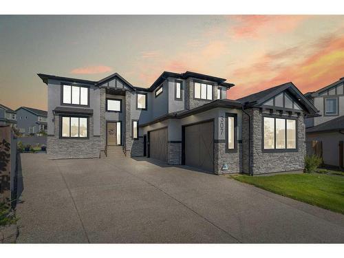 307 Stonemere Bay, Chestermere, AB - Outdoor With Facade