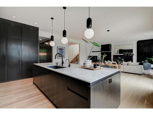 4507 4A Street Sw, Calgary, AB - Indoor Photo Showing Kitchen With Upgraded Kitchen