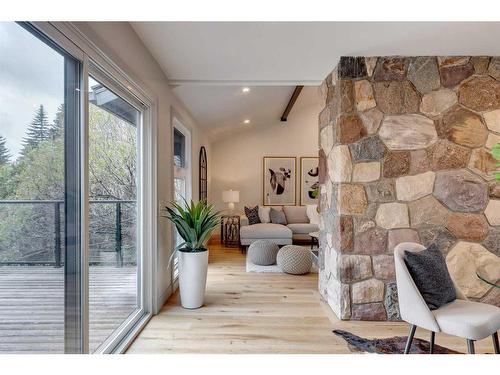20 Varbay Place Nw, Calgary, AB - Indoor With Fireplace