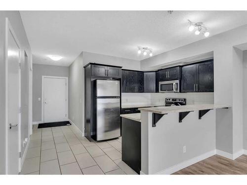 106-117 19 Avenue Ne, Calgary, AB - Indoor Photo Showing Kitchen With Stainless Steel Kitchen