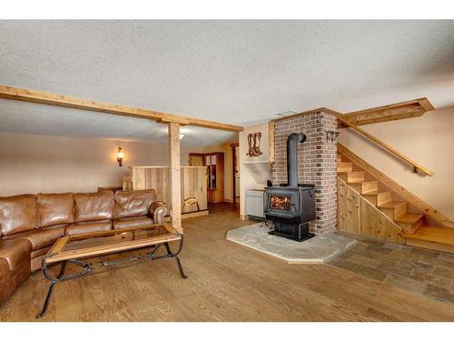 295024 Twp Rd 154, Rural Willow Creek No. 26, M.D. Of, AB - Indoor Photo Showing Living Room With Fireplace