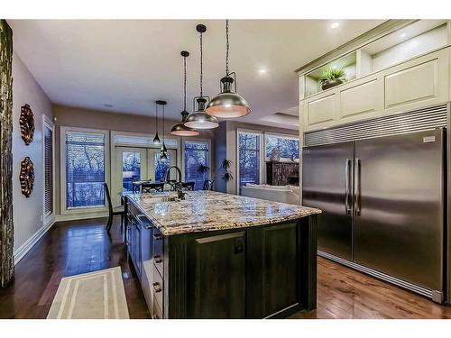 116 Posthill Drive Sw, Calgary, AB - Indoor Photo Showing Kitchen With Upgraded Kitchen