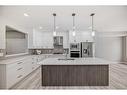 199 Lucas Close Nw, Calgary, AB  - Indoor Photo Showing Kitchen With Upgraded Kitchen 