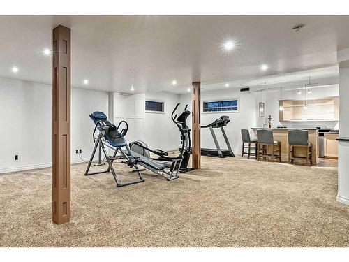 12940 Candle Crescent Sw, Calgary, AB - Indoor Photo Showing Gym Room
