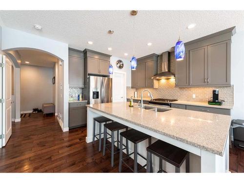 367 Chaparral Valley Way Se, Calgary, AB - Indoor Photo Showing Kitchen With Upgraded Kitchen