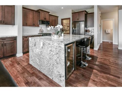 654 Marina Drive, Chestermere, AB - Indoor Photo Showing Kitchen With Stainless Steel Kitchen With Upgraded Kitchen