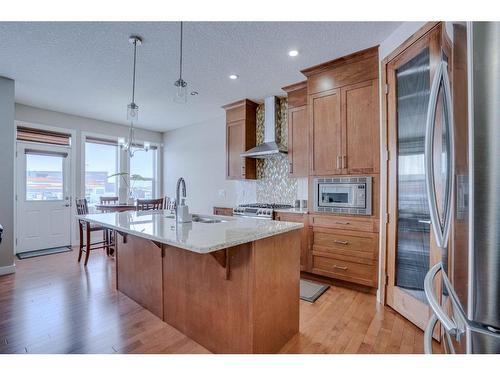 21 Saddlelake Terrace Ne, Calgary, AB - Indoor Photo Showing Kitchen With Upgraded Kitchen
