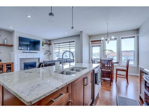 21 Saddlelake Terrace Ne, Calgary, AB - Indoor Photo Showing Kitchen With Double Sink With Upgraded Kitchen