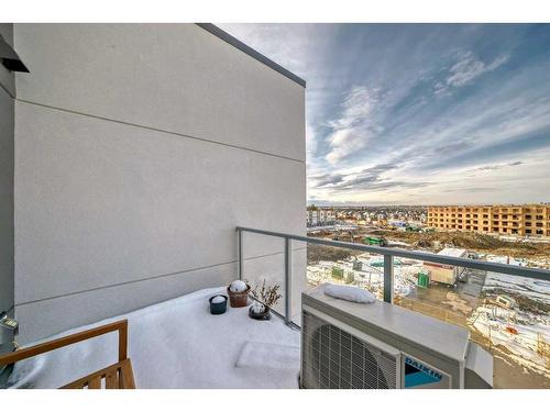 405-200 Shawnee Square Sw, Calgary, AB - Outdoor With Balcony With Exterior