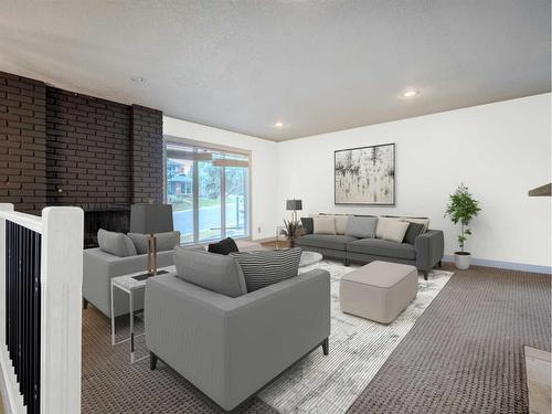 572 Parkridge Drive Se, Calgary, AB - Indoor Photo Showing Living Room