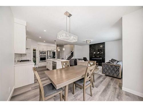 208 Dawson Harbour Heights, Chestermere, AB - Indoor Photo Showing Dining Room