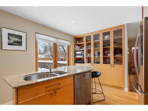 2119 28 Avenue Sw, Calgary, AB - Indoor Photo Showing Kitchen With Double Sink