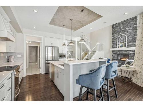 5 Mahogany Manor Se, Calgary, AB - Indoor Photo Showing Kitchen With Stainless Steel Kitchen With Upgraded Kitchen