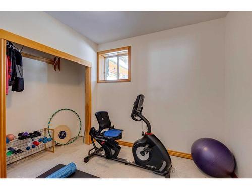 48 Elk Willow Road, Bragg Creek, AB - Indoor Photo Showing Gym Room
