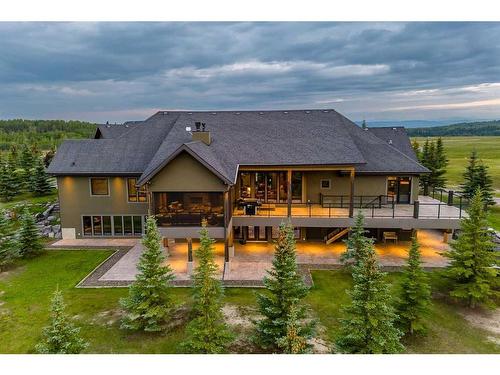 264390 Forestry Trunk Road, Rural Rocky View County, AB - Outdoor With Deck Patio Veranda With View