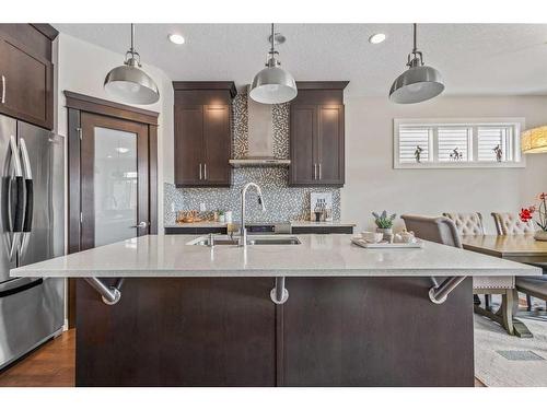 26 Legacy Gate Se, Calgary, AB - Indoor Photo Showing Kitchen With Stainless Steel Kitchen With Upgraded Kitchen