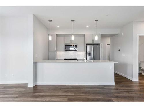 202-255 Les Jardins Park Se, Calgary, AB - Indoor Photo Showing Kitchen With Upgraded Kitchen