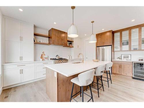 657 Quarry Way Se, Calgary, AB - Indoor Photo Showing Kitchen With Upgraded Kitchen