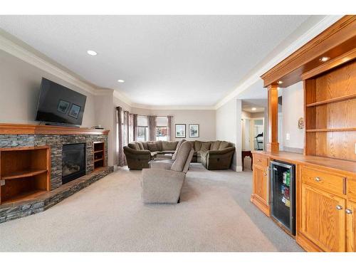 5 Highland Ranch Estates, Rural Foothills County, AB - Indoor Photo Showing Living Room With Fireplace