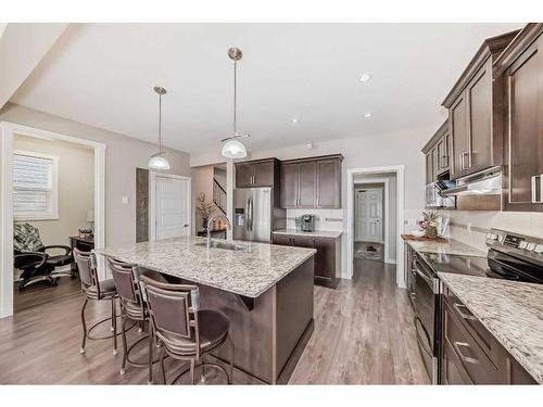 149 Williamstown Park Nw, Airdrie, AB - Indoor Photo Showing Kitchen With Upgraded Kitchen