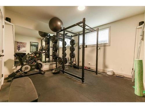139 Valhalla Crescent Nw, Calgary, AB - Indoor Photo Showing Gym Room