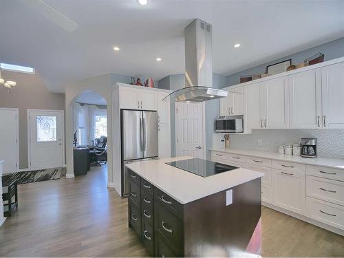 262 Chaparral Court Se, Calgary, AB - Indoor Photo Showing Kitchen With Upgraded Kitchen