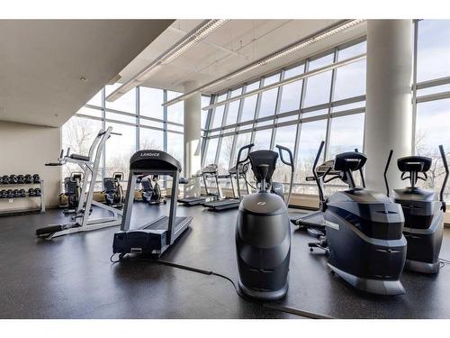 2303-77 Spruce Place Sw, Calgary, AB - Indoor Photo Showing Gym Room