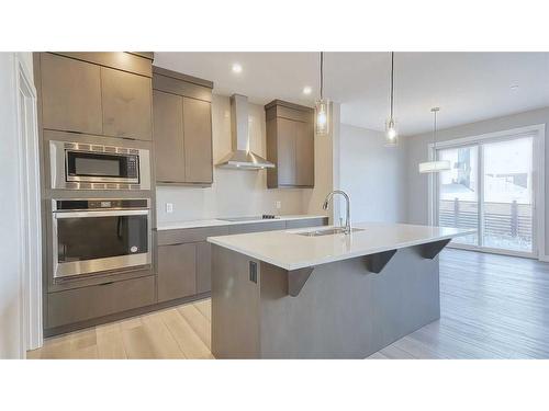 77 Calhoun Crescent Ne, Calgary, AB - Indoor Photo Showing Kitchen With Upgraded Kitchen