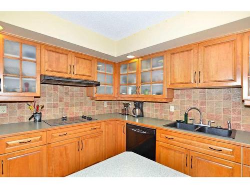 2501-1100 8 Avenue Sw, Calgary, AB - Indoor Photo Showing Kitchen With Double Sink