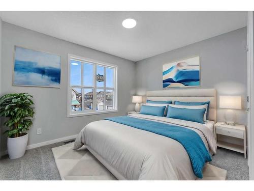 212 Seton Heath Se, Calgary, AB - Indoor Photo Showing Bedroom