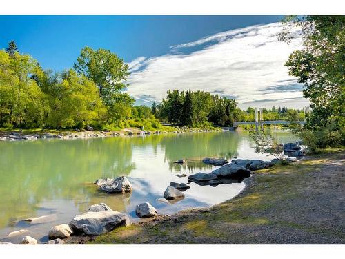 1001A-500 Eau Claire Avenue Sw, Calgary, AB - Outdoor With Body Of Water With View