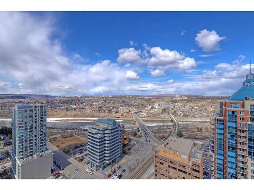 2804-930 6 Avenue Sw, Calgary, AB - Outdoor With View