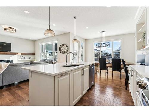 191 West Grove Way Sw, Calgary, AB - Indoor Photo Showing Kitchen With Double Sink With Upgraded Kitchen