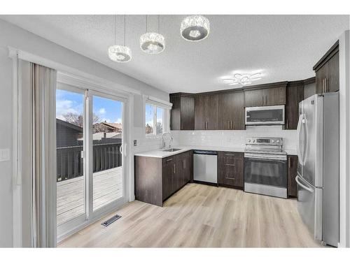 201 Templemont Drive Ne, Calgary, AB - Indoor Photo Showing Kitchen With Stainless Steel Kitchen