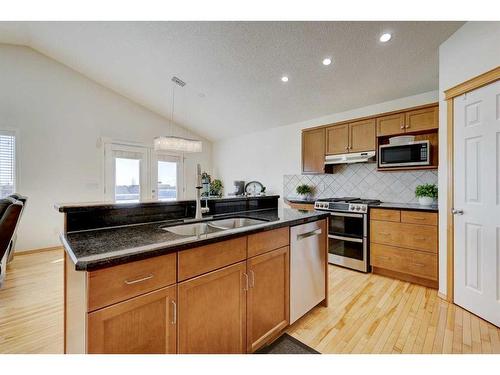 364 Springborough Way Sw, Calgary, AB - Indoor Photo Showing Kitchen With Double Sink