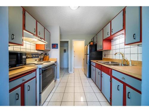 70-14736 Deerfield Drive Se, Calgary, AB - Indoor Photo Showing Kitchen With Double Sink