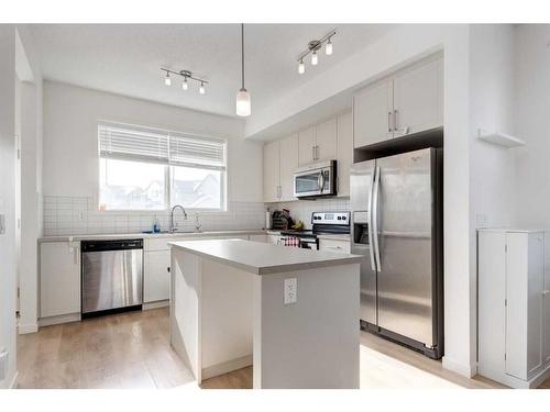 825 Mahogany Boulevard Se, Calgary, AB - Indoor Photo Showing Kitchen With Stainless Steel Kitchen With Upgraded Kitchen