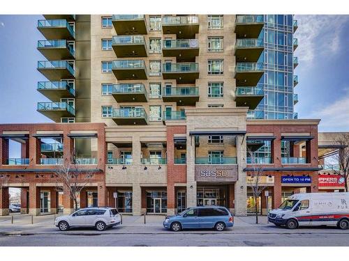 709-1410 1 Street Se, Calgary, AB - Outdoor With Balcony With Facade