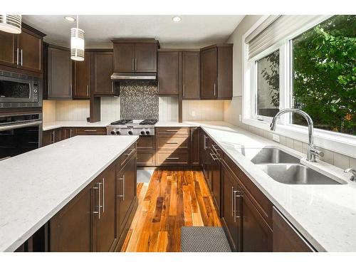 2116 15 Street Sw, Calgary, AB - Indoor Photo Showing Kitchen With Double Sink